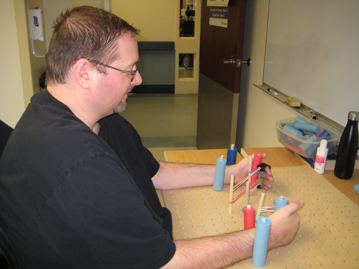 Hand & Finger Stretch Board Exercises Occupational Therapy - Jamie Boyle Guillain Barre Syndrome Recovery - GBS