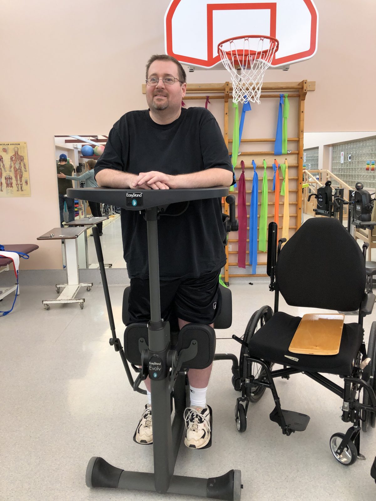 Physiotherapy Standing Frame - Guillain Barre Syndrome Recovery Program