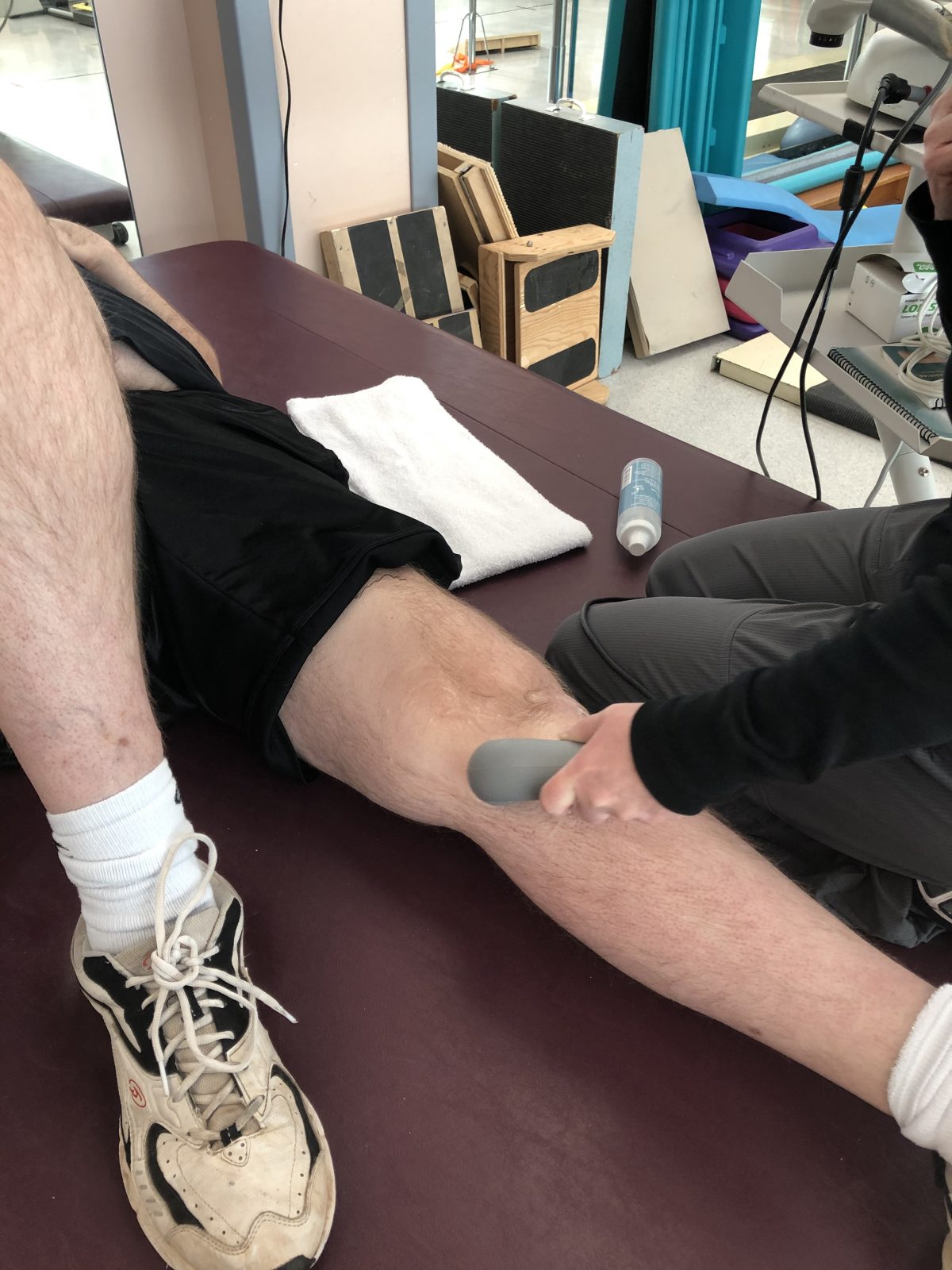 Ultrasound Therapy Kinesiology Taping - Jamie Boyle Guillain Barre Syndrome AMSAN GBS Variant Recovery Progress